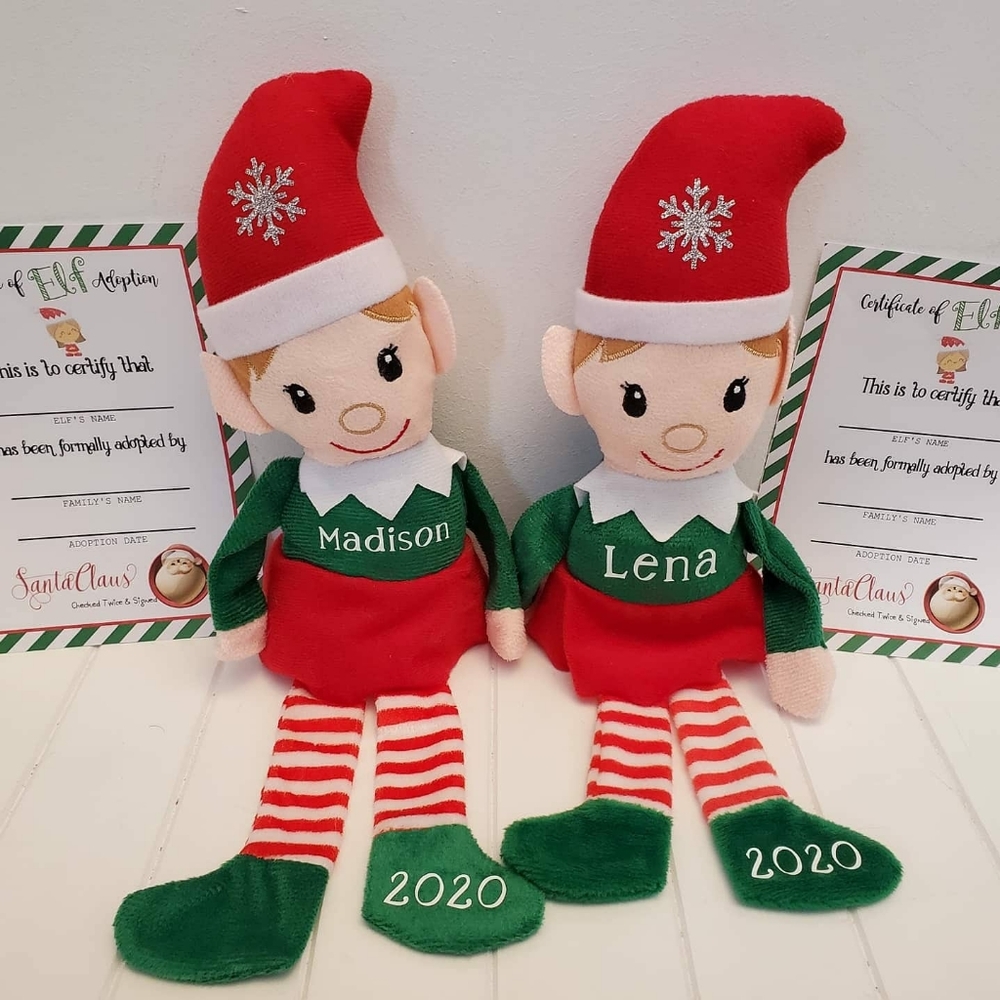 Personalized Christmas Elf Plush